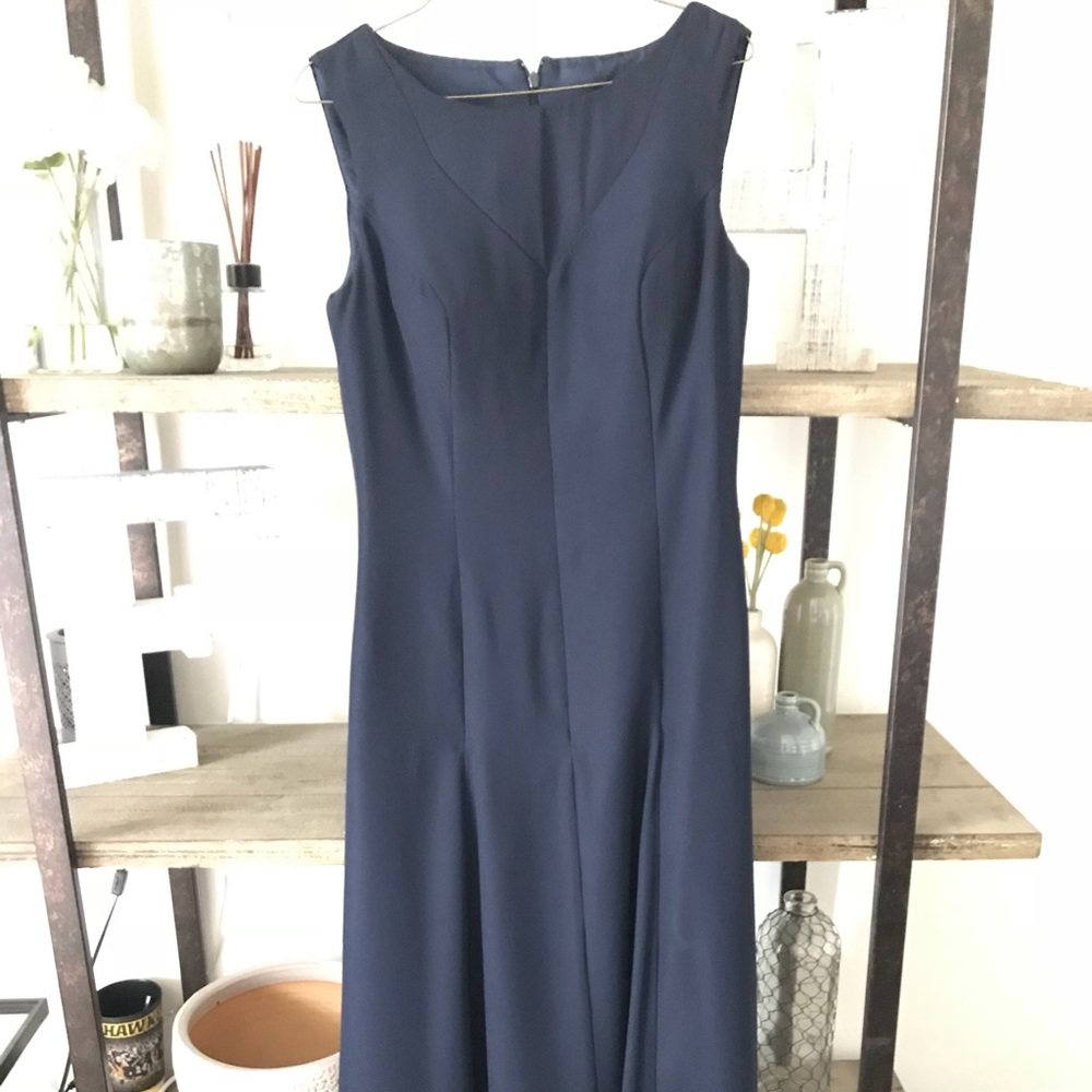Navy blue bridesmaid dress